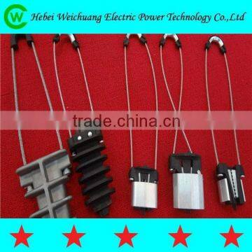 Power hardware high quality cable anchoring clamp/wedge tension clamp for service cable