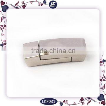 OEM Style 6mm Custom Your Brand Name High End Leather Bracelets With Magnetic Clasp photo-3