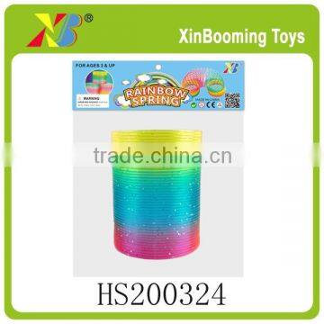 Promotion item rainbow spring toys for kids