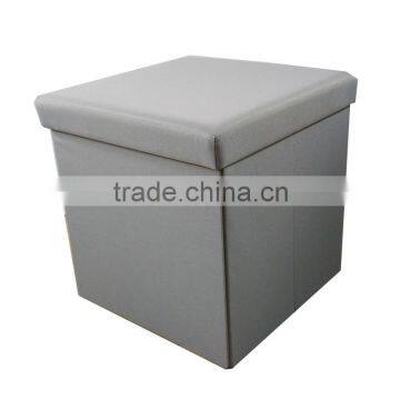 Grey Stylish damp proof furniture cube ottoman