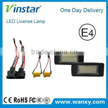 Error Free LED License Plate Lamp Small Pin LED License Plate Light for Q5