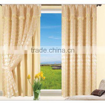 ready made china made JHS-001 15 years top-rated golden seller newest 100% polyester jacquard finished curtain gauze