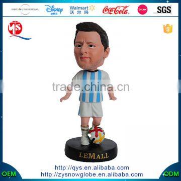 Messi Bobble Head Soccer Statue Figurine With Football Bobbleheads