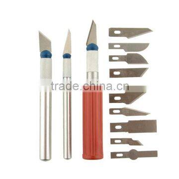 16Pcs/set Wood Carving Knife 3 Aluminum Hilt + 13 Knives Blade Hand Tools photo-3