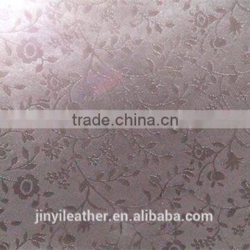 JRLW029 flower design pvc synthetic &artifical leather for wallpaper guangzhou china factory dirtect sell