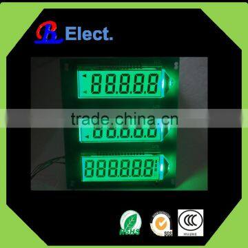 transmissive lcd module display, chacacter DIP/SMD green led running machine display