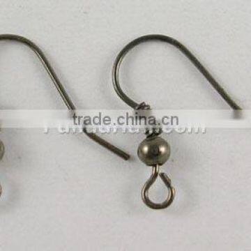 Earring Hook, Nickel Free, Jewelry Findings, Components, Iron(E135-NFB)
