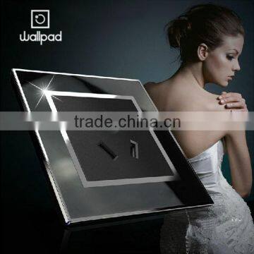 Wallpad Black Waterproof Acrylic Glass 110~250V Electrical 5 2 Pin triple Austrilia Power Wall Socket 220V