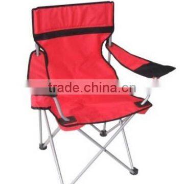 Folding Travel Beach Chair,Red Metal Chair