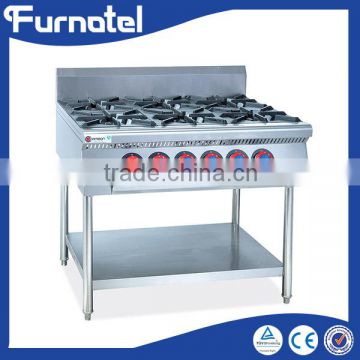 High quality Recycle free standing 6-Burner Gas Stove commercial wok burner