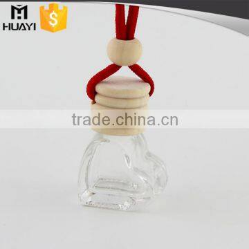 heart shape glass hanging empty car air freshener bottle for sale                        
                                                                                Supplier's Choice