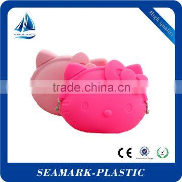 2016 bulk cheap food-grade silicone hello kitty coin purse for promotion                        
                                                Quality Choice