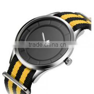 guangzhou yangbin vintage design colorfull nylon strap watch for men and women