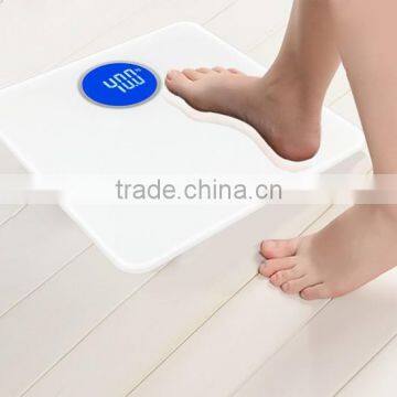 High quality extra large easy read digital bathroom scale electronic round lcd model for human body and household