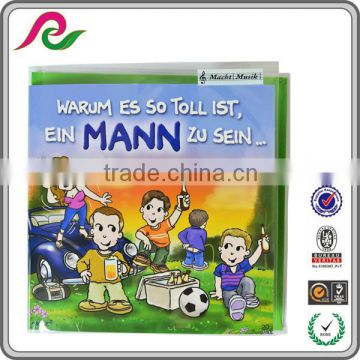 factory price playing music cards for children