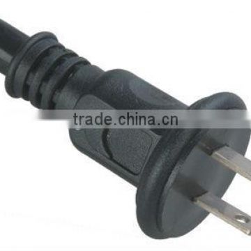 Japanese flat two pin power plug with PSE approval