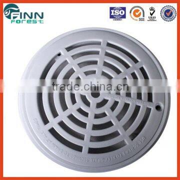 ABS/PVC diameter 208mm round shape use swimming pool main drain cover