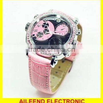 1080P Hidden Camera LED Light Night Vision Waterproof DVR 32gb Woman Spy Watch