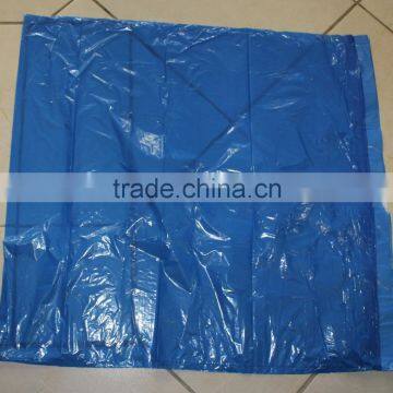 HDPE Plastic Blue Drawstring Trash Bag on Roll photo-2