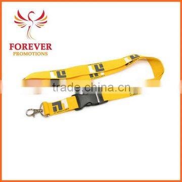 3/4" Silk Screen Printed Plastic Buckle Lanyard