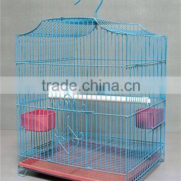 Travel Wirte Bird Cage Portable Metal Finch Bird Cage Pink B402