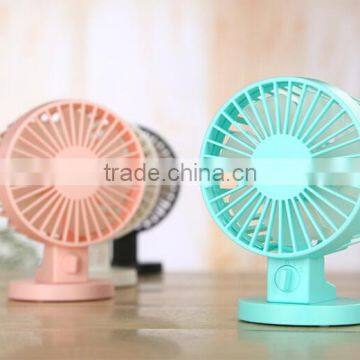 Double Motor Dual Leaves High Quality Portable Desk Mini USB Fan photo-3