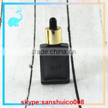 cosmetic glass dropper bottle, frosted glass bottle