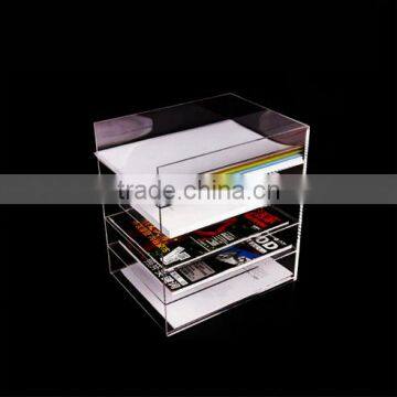Factory professional custom acrylic booklet display rack brochure display rack acrylic book display rack