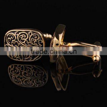 Silver Gold Black Painting Men's Cuff Links Wedding Party Antique Cufflinks for Sale photo-4