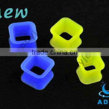 fancy silicone ear gauges plug expanders square