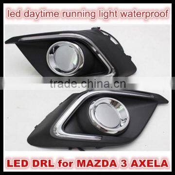 For mazda3 axela DRL LED daytime running light LED DRL LED Cover Fog Lamp LED DRL kit for mazda 3 axela waterproof