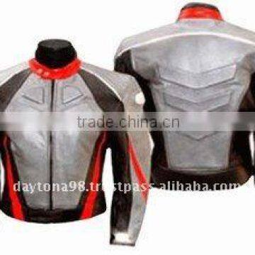 DL-1187 Leather Motorbike Racing Jacket