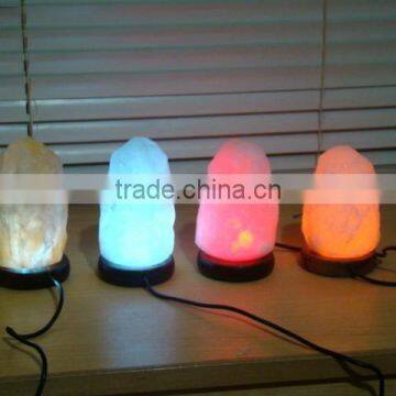 Beautiful Himalayan Natural USB Rock Salt Lamp in different colors