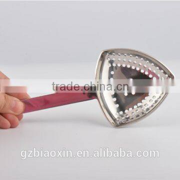 Stainless Steel Triangular filter Julep strainer with mirror