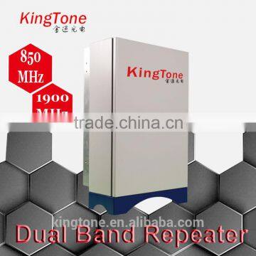 Kingtone GSM PCS dual band repeater 850/1900MHz cellular signal repeater Kingtone repeater 850 1900 cell phone signal repeater