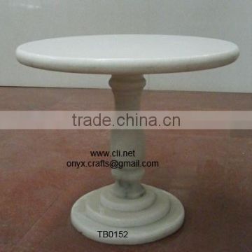 White Marble Round Coffee Table