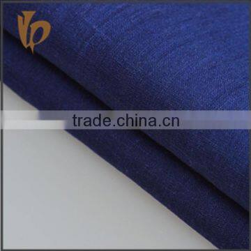 High Quality Navy Pure Linen Cloth Fabric Textile From Taizhou Factory photo-4