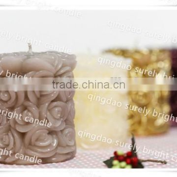 eco-environment candle/promotional candles/wax carving candles