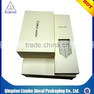 custom luxury white cardboard jewelry box printing