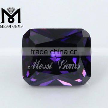 Wuzhou Factory Price Amethyst Octagon Princess Cut Wholessale Loose Gemstones