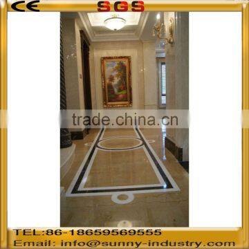 Gold marble floor tile