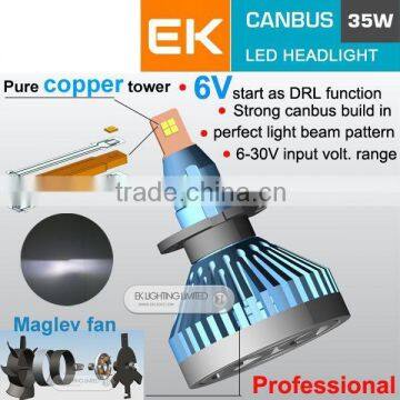 EK LIGHT 2015 Smart canbus led headlight kit with 6V start for new cars H1 H3 H7 H11 9005 D1S D2S D3S H4 H13 9007 5202 H16 880