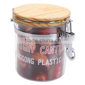 Plastic food round Airtight Canister