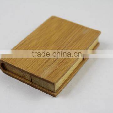 Wooden book shape usb with cheap price