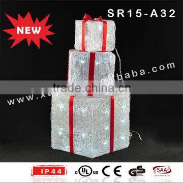 Acrylic Outdoor Lighted LED Gift Box photo-3
