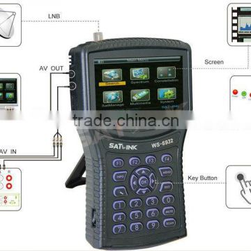 Satlink ws6932 HD mpeg4 DVB-S2 meter satellite ws 6932 HD Analyzer Satellite Signal Finder satlink ws-6932