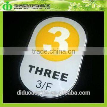 DDB-0060 Trade Assurance Shenzhen Factory Wholesale Color Acrylic Floor Number