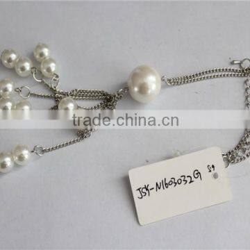 Cheap Price Fashion Jewelry Beaded Necklace Wholesale, White Pearl Necklace Jewelry photo-5