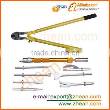 rubber cutting shears/handle with wood insulated shear