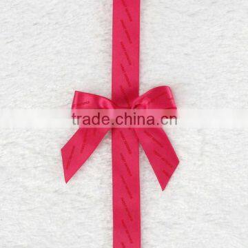 pre-tied satin ribbon bow for gift box